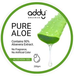 Addy Organics Aloe Vera Gel for Face, Hair & Skin Pure & Natural No Fragrance