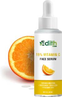 EDITH NATURALS 15% Vitamin C Serum For Brighter Skin | Vita C+E with Hyaluronic Acid