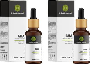 Dr.daddy natural's AHA & BHA Face Serum for Glowing Skin | Even Tone, Peeling Solution for Face