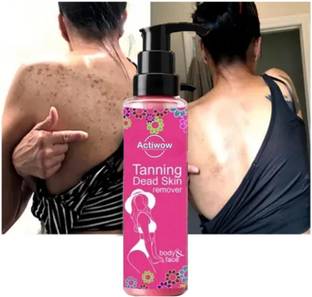 ACTIWOW Tanning Dead Skin remover Gel & Special Natural Anti D Tan 100ML