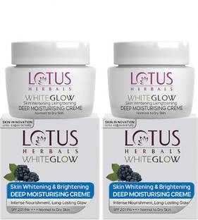 LOTUS HERBALS White Glow Deep Moisturising Cream (40g+40g)