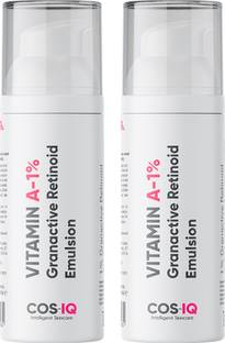Cos-IQ Vitamin A-1% Granactive Retinoid Emulsion Anti Ageing,Wrinkles & Acne Pack of 2