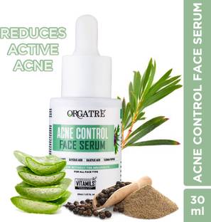 Orgatre Acne Control Face Serum With 5% Niacinamide - Reduce Acne & Glowing Skin