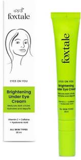 Foxtale FOXTALE BRIGHTENING UNDER EYE CREAM WITH VITAMIV C + CAFFEINE + HYALURONIC ACID