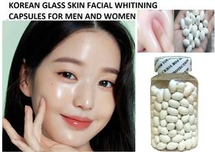 EVERERIN Korean Skin Glow Moisturizing Cream Essence Facial Face Glutathione Skin Whitening Capsule