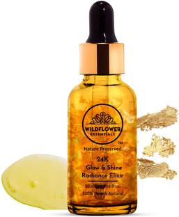 Wildflower essentials 24K Glow & Shine Radiance Face Serum For Skin Brightening, Reduce Wrinkles