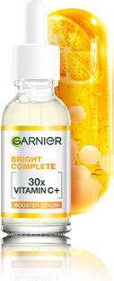 GARNIER Vitamin C + Face Serum for Skin Brightening with 2% Niacinamide & 0.5% BHA