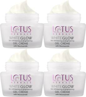 LOTUS Whiteglow Skin Whitening & Brightening Gel Cream SPF 25(Pack of 4) (40g * 4)