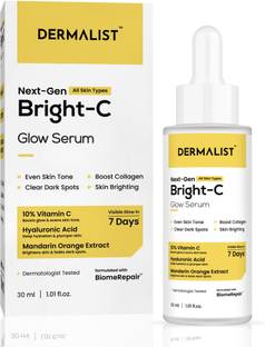 Dermalist Bright C Glow Serum 10% Vitamin C, Hyaluronic Acid Glowing Skin & Dark Spot Care