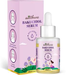 Satthwa Organic Bakuchiol Face Serum For Skin Hydration, Anti Aging & Youthful Glow