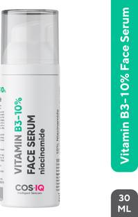 Cos-IQ Niacinamide Vitamin B3-10% Daily Use Face Serum 30ml | 1% Multi-Peptide Complex and 2% HA | For Blemishes, Uneven Skin Texture, Dark Spots, Acne Marks