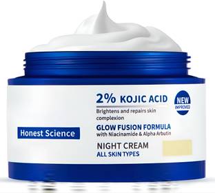 Richi the beauty store RTBS 2% Kojic Acid Night Cream for Glowing and Even Skin Tone (50g)