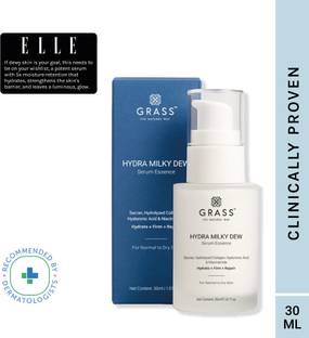 Grass Hydra Milky Dew Face Serum Hyaluronic Acid & Niacinamide For Glowing & Oily Skin
