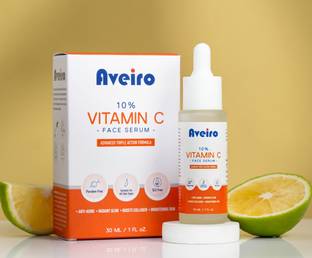 Aveiro 10% Vitamin C Serum With Hyaluronic Acid & Papaya Ext For Skin Brightening