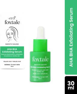 Foxtale 2% Salicylic Acid AHA BHA Serum with Niacinamide for Acne & Blackhead Reduction