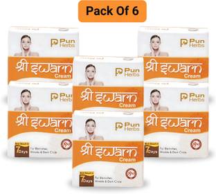 PunHerbs Herbal Face Cream | Wrinkle Removal Cream | Dark Circle Removal | Pack of 6