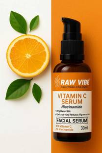 RAW VIBE RAW VIBE Vitamin C Serum with Niacinamide – Glow & Brightening Formula