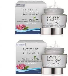 LOTUS HERBALS WhiteGlow Skin Whitening & Brightening Night Creme (pack of 2)