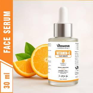 vitawave 15%Vita C+E Glow Serum Vitamin C + Hyaluronic Acid & Tri-Collagen | Brightening & Anti-Aging ...
