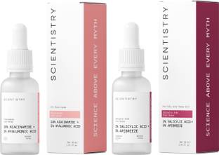 Scientistry Face Serum Combo With Niacinamide & Salicylic For Acne and Dark spots| 30+30 ML