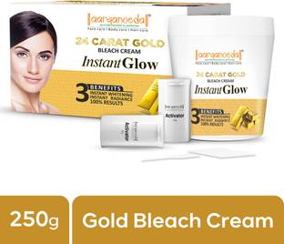 Aaryanveda Gold Bleach Cream For Glowing Skin & Remove Uneven Patches For Men & Women