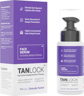 Tanlock Intense Face Brightening Serum with Butyl Resorcinol & Alpha Arbutin To Fade Dark Spots & Achieve Glowing Skin Tone