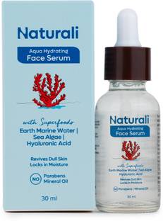 Naturali Aqua Hydrating Face Serum Earth Marine, Sea Algae & Hyaluronic Acid | No Paraben