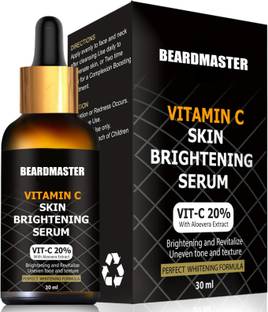 BEARDMASTER Vitamin C Serum for face Whitening, Pigmentation, Glowing, Oily Skin, Acne Scars, Brightening, Fairness, Anti-Aging Skin Repair with Hyaluronic Acid