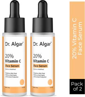 Dr. Algar 20% Vitamin C Face serum|Reduces dark spots,uneven skin tone|Brightens dull skin