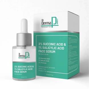 DRDermapi 1% Salicylic acid & 2% Succinic Acid Face Serum For Treats Acne