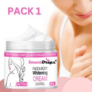 smartdrops Face Whitening Cream | Moisturizing Formula for Skin Glow | Gentle for All Skin Types