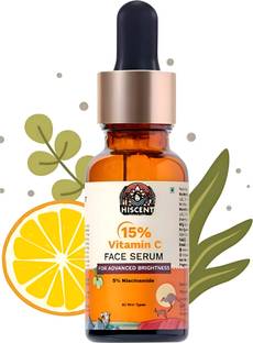 Hiscent Radiance Boost Face Serum with 15% Vitamin C, Kakadu Plum & Ferulic Acid – Glow Enhancing Formula