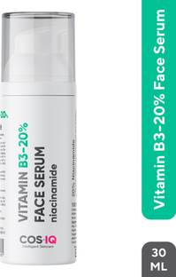 Cos-IQ Niacinamide Vitamin B3-20% High Dose Face Serum 30ml | With 1% Multi-Peptide Complex and 2% HA for Acne Marks, Blemishes, Spot Correction