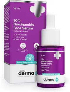 द डर्मा कंपनी 10% Niacinamide Face Serum with 2% Zinc Fades Acne Marks | Fights Acne | Controls Oil Production | Reduces Dark Spots|