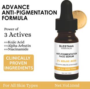 blestaaa essentialss 2% Kojic Acid + Alpha Arbutin With Niacinamide Serum | Brightening & Spot Correction | Treats Hyperpigmentation & Acne Scars