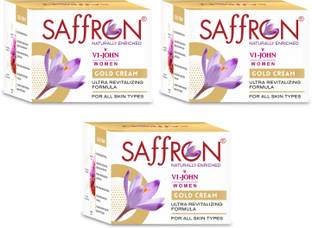 VI-JOHN WOMEN Saffron Gold Fairness Cream Pack Of 3