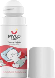 MYLO Baby Natural Tummy Roll On with Hing, Saunf & Pudina for Indigestion & Colic