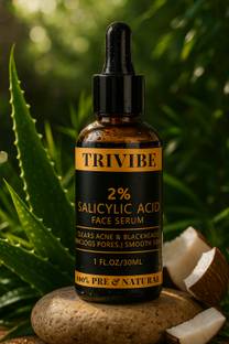 TRIVIBE Salicylic Acid Face Serum 30ml – Blackhead Removal, Oil Control & Acne Marks Lightening