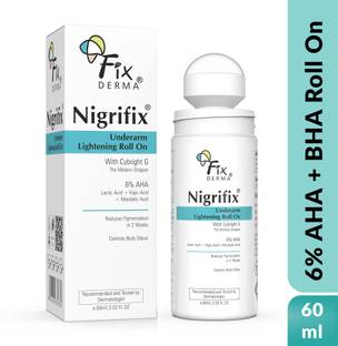 Fixderma Nigrifix Underarm Roll On With 6% AHA, Lactic Acid & 1% Mandelic for Men & Women