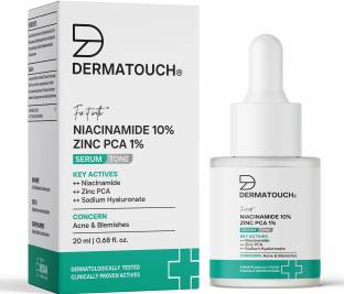 Dermatouch 10% Niacinamide Serum for Acne & Blemishes| Oil Balancing with Zinc PCA | For Acne Prone skin | 20ml