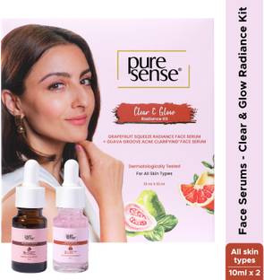 PureSense Clear & Glow Radiance Niacinamide & Salicylic Acid Clarifying Face Serums Kit