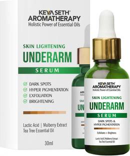 KEYA SETH AROMATHERAPY Skin Lightening Underarm Serum, Acanthosis Nigricans, Exfoliating & Brightening