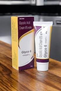 glyco-6 6 Cream - Dermatologist Recommended Glycolic Acid Solution for Skin Brightening and Smoothing (30g) - Single Pack - 100% Result Oriented