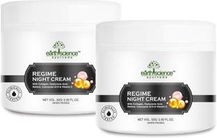 Earth Science Ayurveda Regime Night Face Cream with Collagen,Retinol,Hyaluronic , Q10, Vitamin C