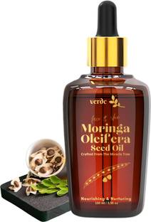 verdc 100% Pure Organic Moringa Seed Oil - Premium Moringa Oleifera Seeds Extract - Cold Pressed - Anti-aging Natural Moisturizer for Face, Skin, Lips, Nails