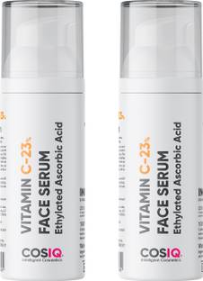 Cos-IQ Vitamin C-23% Face Serum For Skin Whitening ,Wrinkles, Fine Lines Pack of 2