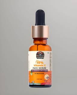 Hiscent 15% Vitamin C Face Serum with Ferulic Acid & Kakadu Plum for Brightening & Even Skin Tone
