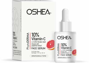 OSHEA PhytoDERMA 10% Vitamin C + 0.5% Ferulic Acid Infused with Grapefruit Face Serum