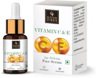 GOOD VIBES Vitamin C & E Age Defying Face Serum | Anti-Aging & Skin Firming 10 ml