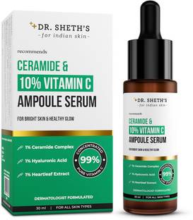 Dr. Sheth's Non-Irritating Ceramide & 10% Vitamin C Ampoule Serum | Brightening Serum